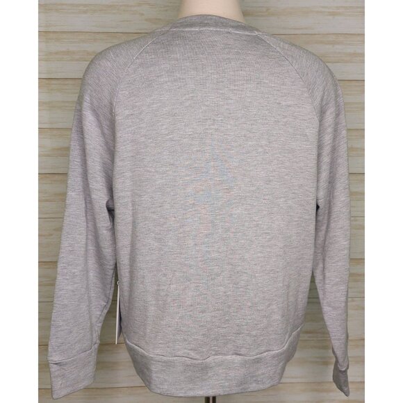 Calme By Johnny Was Women's Gray 3/4 Sleeve Crew Pullover Size XS Made in USA - Picture 7 of 9